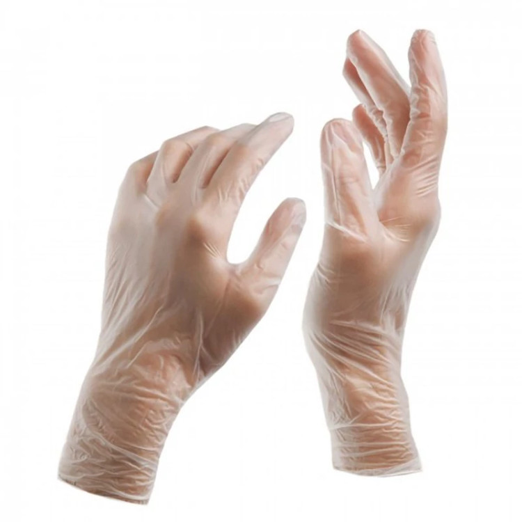 دستکش ونیل سایز L (جعبه 100 عددی)