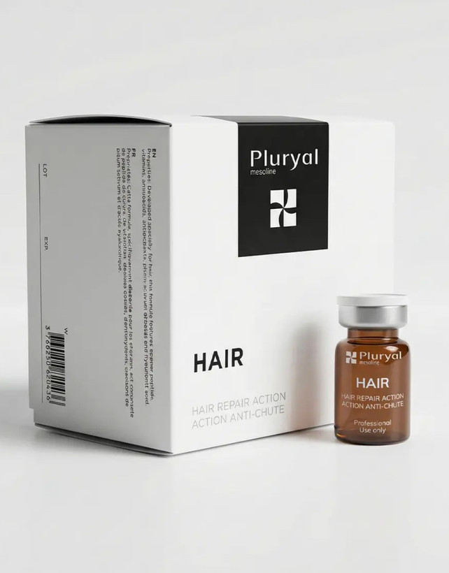 مزو کوکتل پلوریال هیر pluryal hair تقویت رویش . جلوگیری از ریزش آندروژنیک