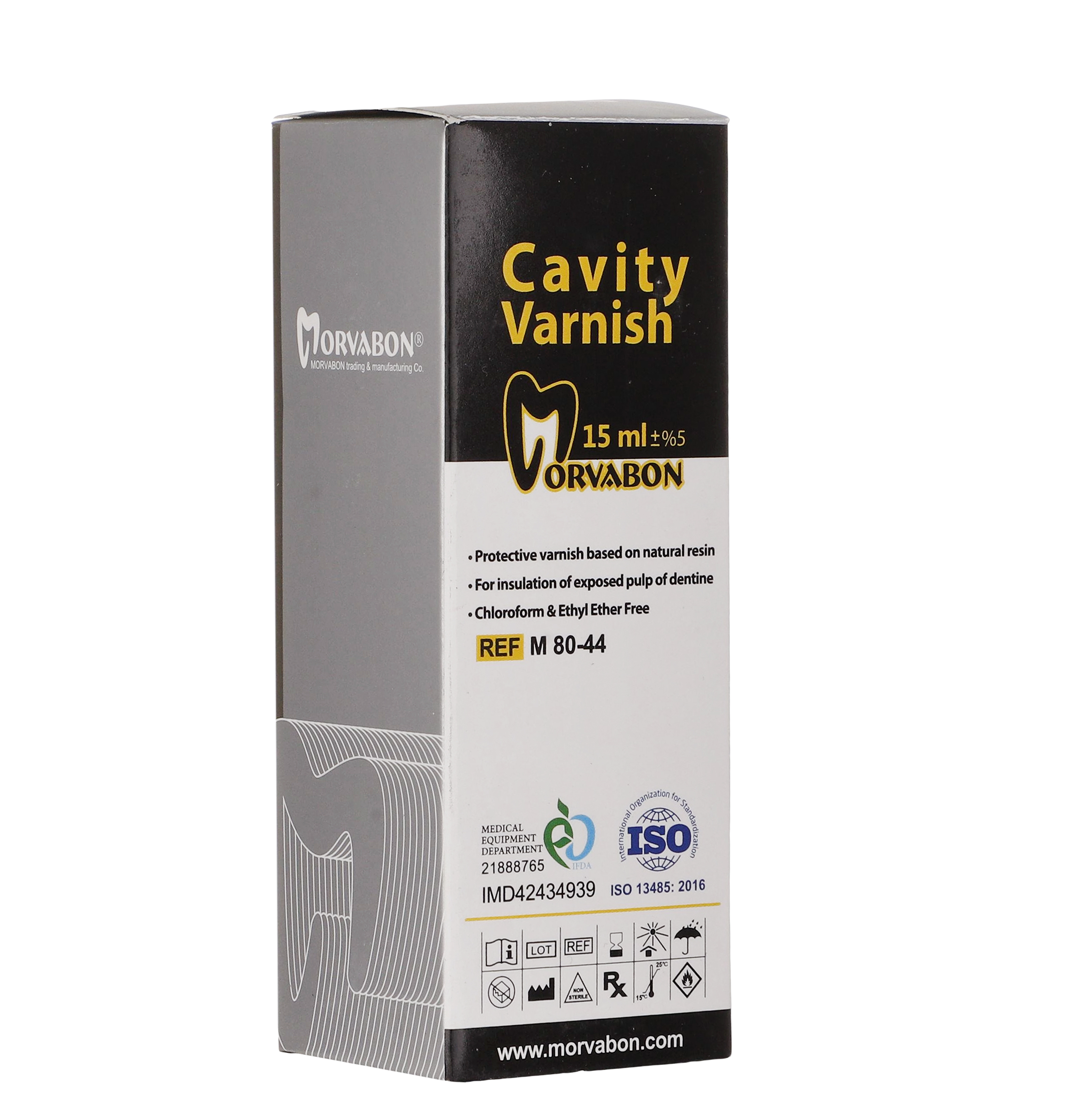 وارنیش رزینی مروابن مدل Cavity Varnish حجم 15 میلی لیتر