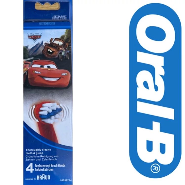 سری مسواک برقی کودک اورال بی 4 عددی oral b toothbrush head
